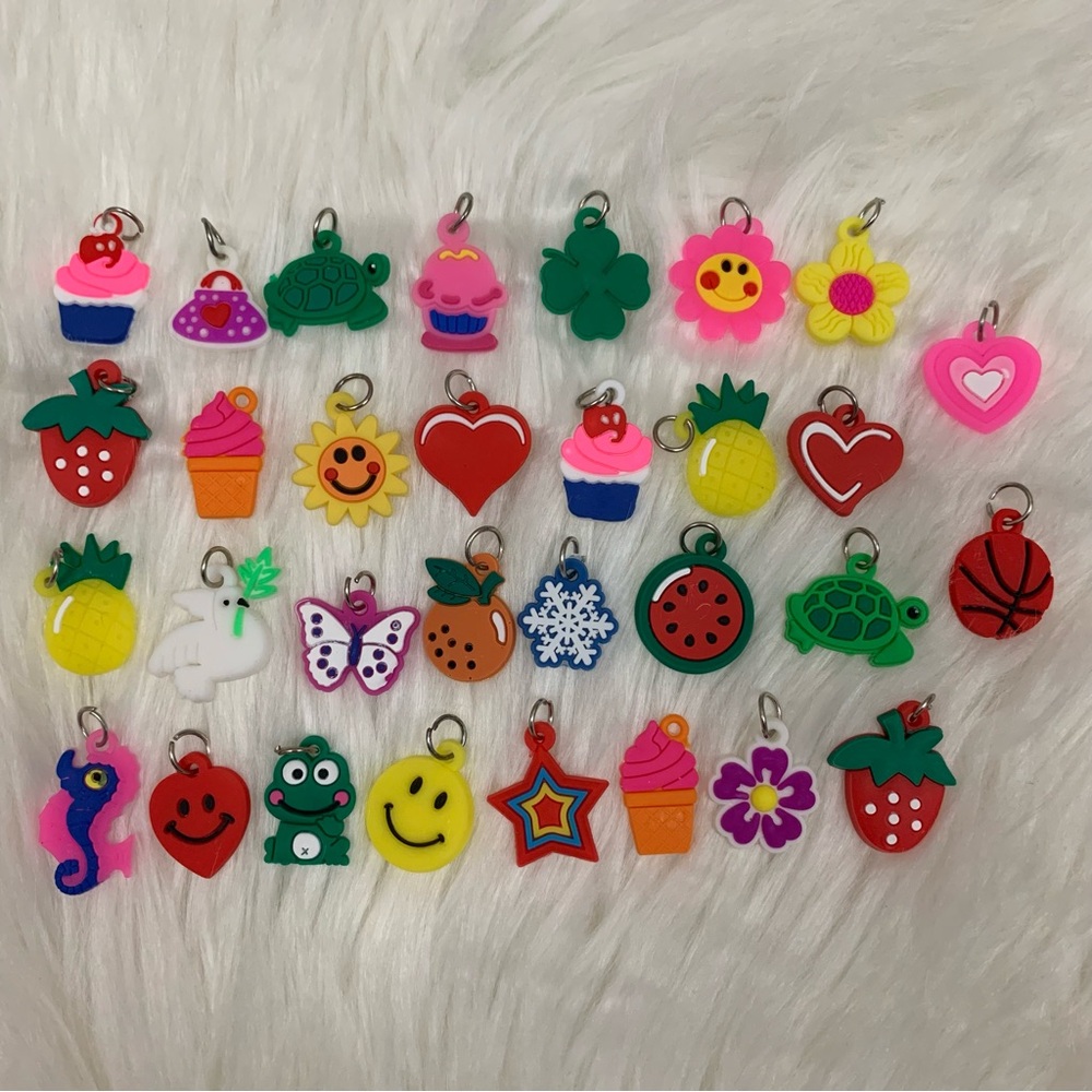 NEW Silicon Dangle Charms 31 Count